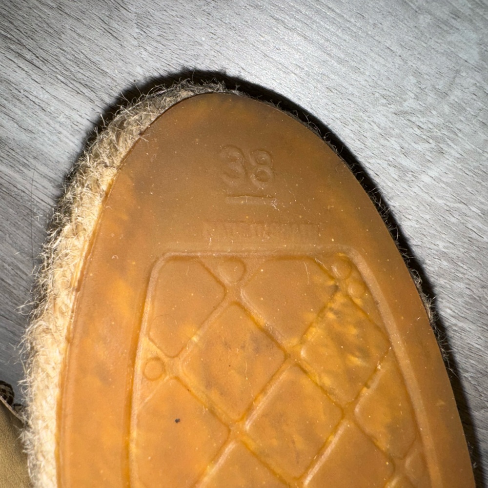 Chanel Camellia Studded CC Lambskin Espadrille Flats 38 - Picture 11 of 12